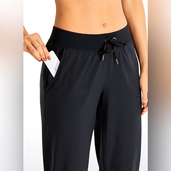 Feathery-Fit Drawstring Jogger with Pockets 28'' - Flat Waistband - Picture 3 of 6